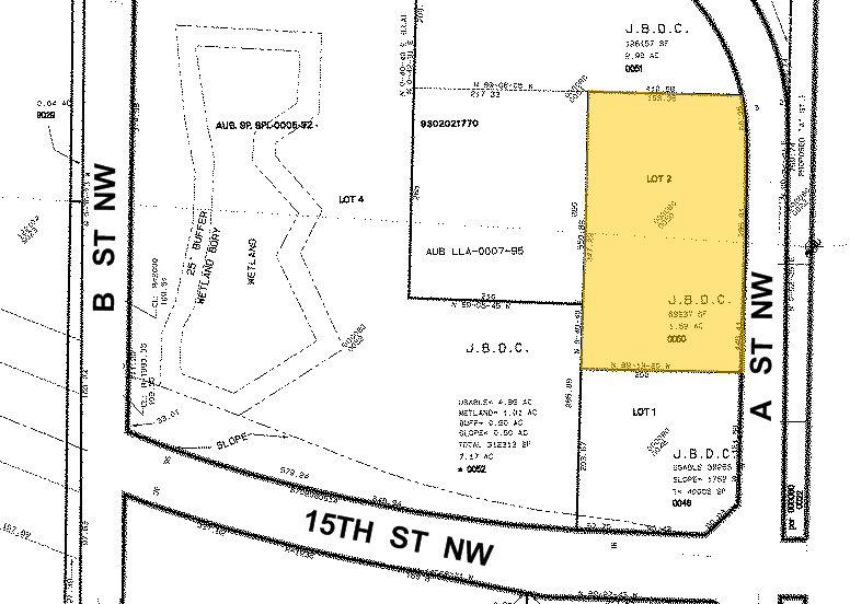 1525 A St NE, Auburn, WA for lease - Plat Map - Image 2 of 4