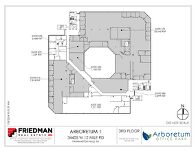 34405 W 12 Mile Rd, Farmington Hills, MI for lease Floor Plan- Image 2 of 2