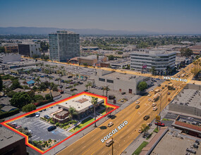 8200-8252 Van Nuys Blvd, Panorama City, CA - aerial  map view