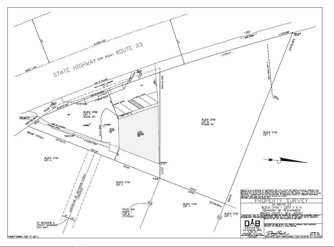 Route 23 N, Pequannock, NJ for sale Plat Map- Image 1 of 1