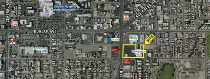 8905-8911 N 7th St, Phoenix, AZ - aerial  map view