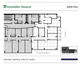 2000 Rue Peel, Montréal, QC for lease Floor Plan- Image 1 of 1