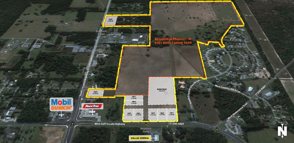 3440 W Gulf To Lake Hwy, Lecanto, FL for lease - Aerial - Image 2 of 6