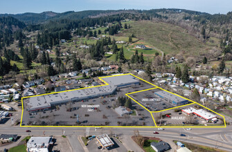 1205 N 99 Hwy, Cottage Grove, OR - aerial  map view