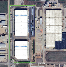 SW 29th St & Council Rd, Oklahoma City, OK - aerial  map view