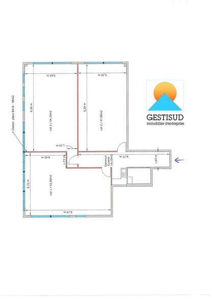 Office in Aubagne for lease - Floor Plan - Image 3 of 3
