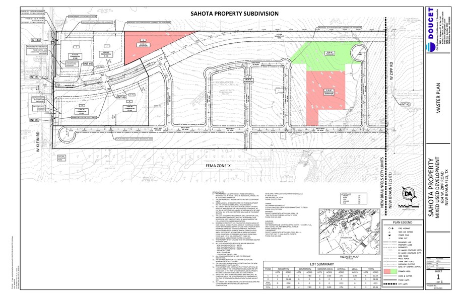 614 Zipp, New Braunfels, TX for sale - Plat Map - Image 1 of 6