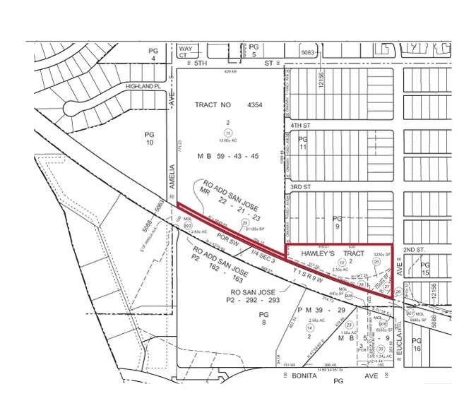155 N Eucla Ave, San Dimas, CA for sale - Plat Map - Image 3 of 3