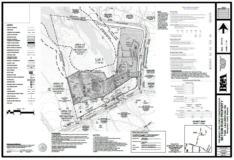 16440 Batson rd, Spencerville, MD 20868 Land for Sale