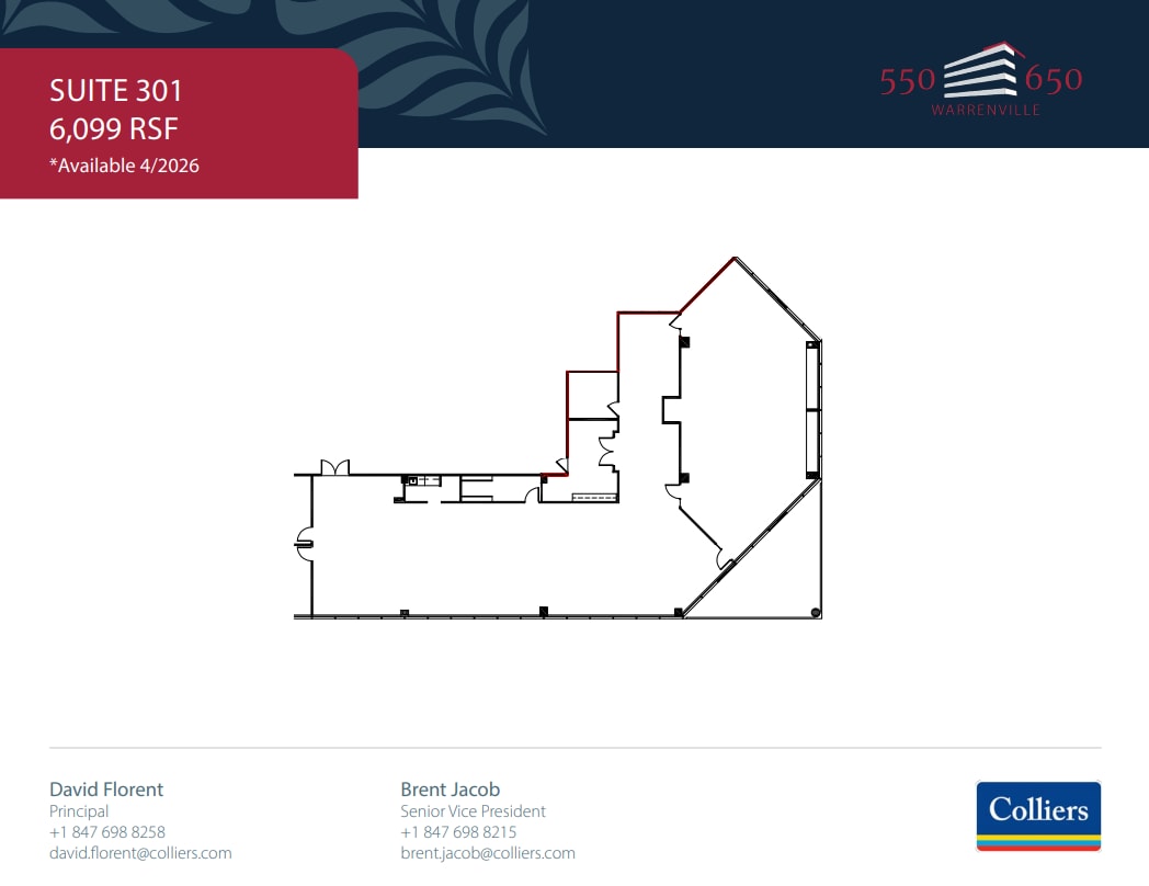 550-650 Warrenville Rd, Lisle, IL for lease Floor Plan- Image 1 of 1