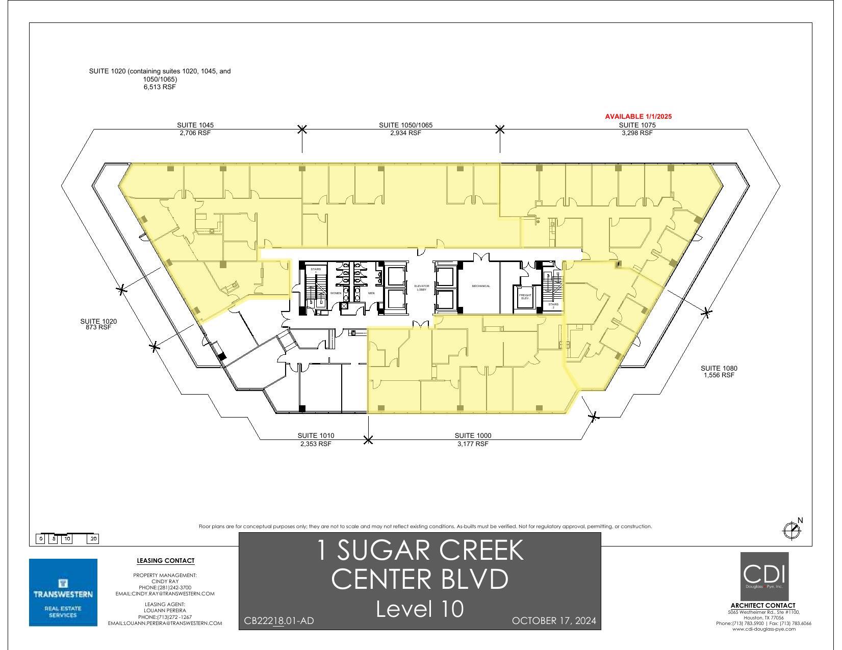 1 Sugar Creek Center Blvd, Sugar Land, TX for lease Floor Plan- Image 1 of 1