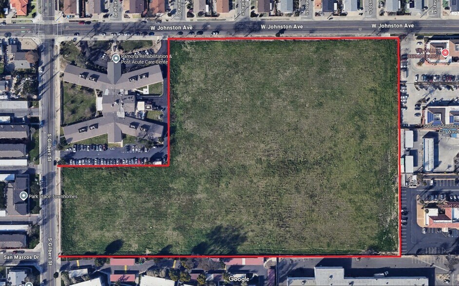 W Johnston Ave & S Gilbert St, Hemet, CA for sale - Building Photo - Image 1 of 2