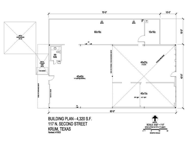 117 N 2nd St, Krum, TX for lease - Site Plan - Image 2 of 10