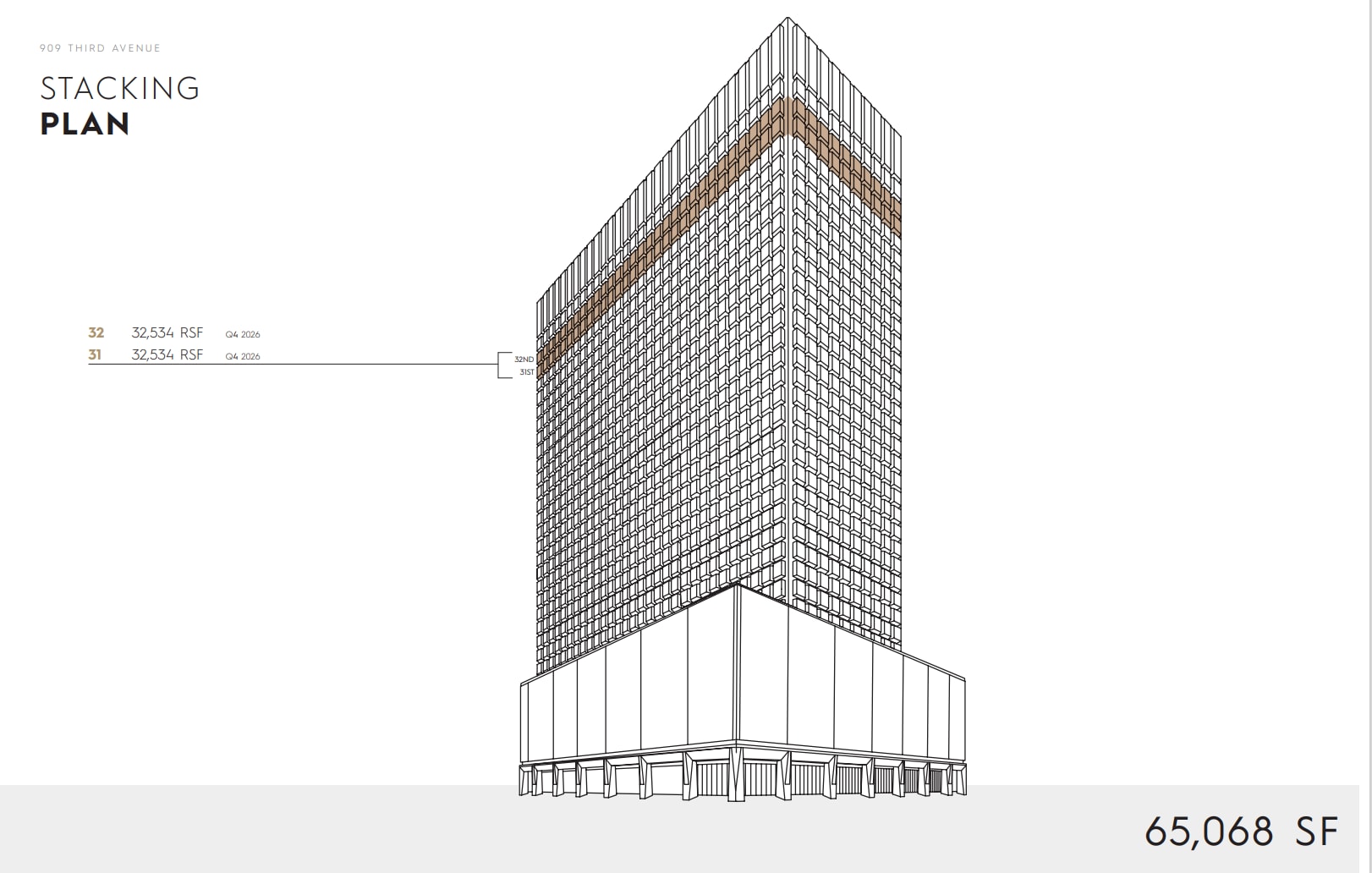 909 Third Ave, New York, NY for lease Typical Floor Plan- Image 1 of 2