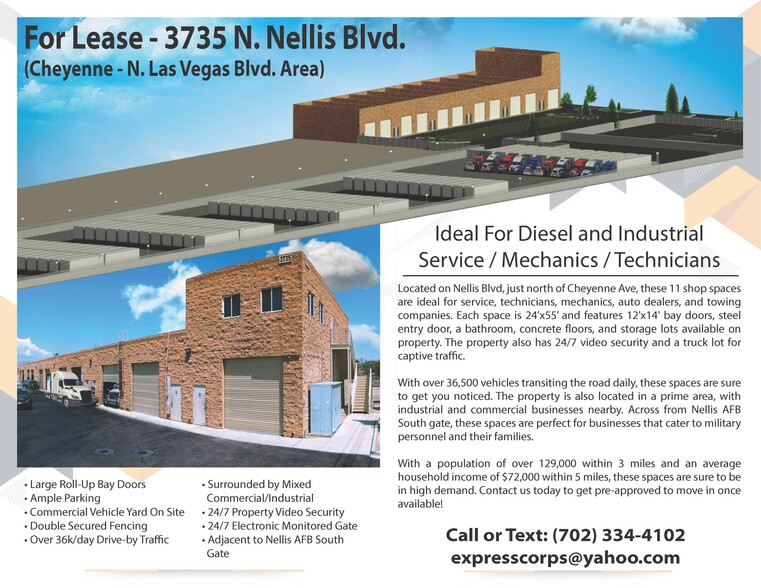 3735 N Nellis Blvd, Las Vegas, NV for lease - Building Photo - Image 1 of 7