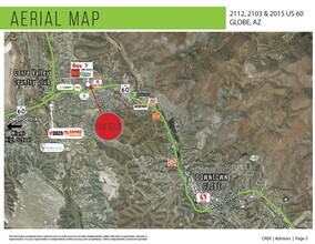 2115 US Highway 60, Globe, AZ - AERIAL  map view
