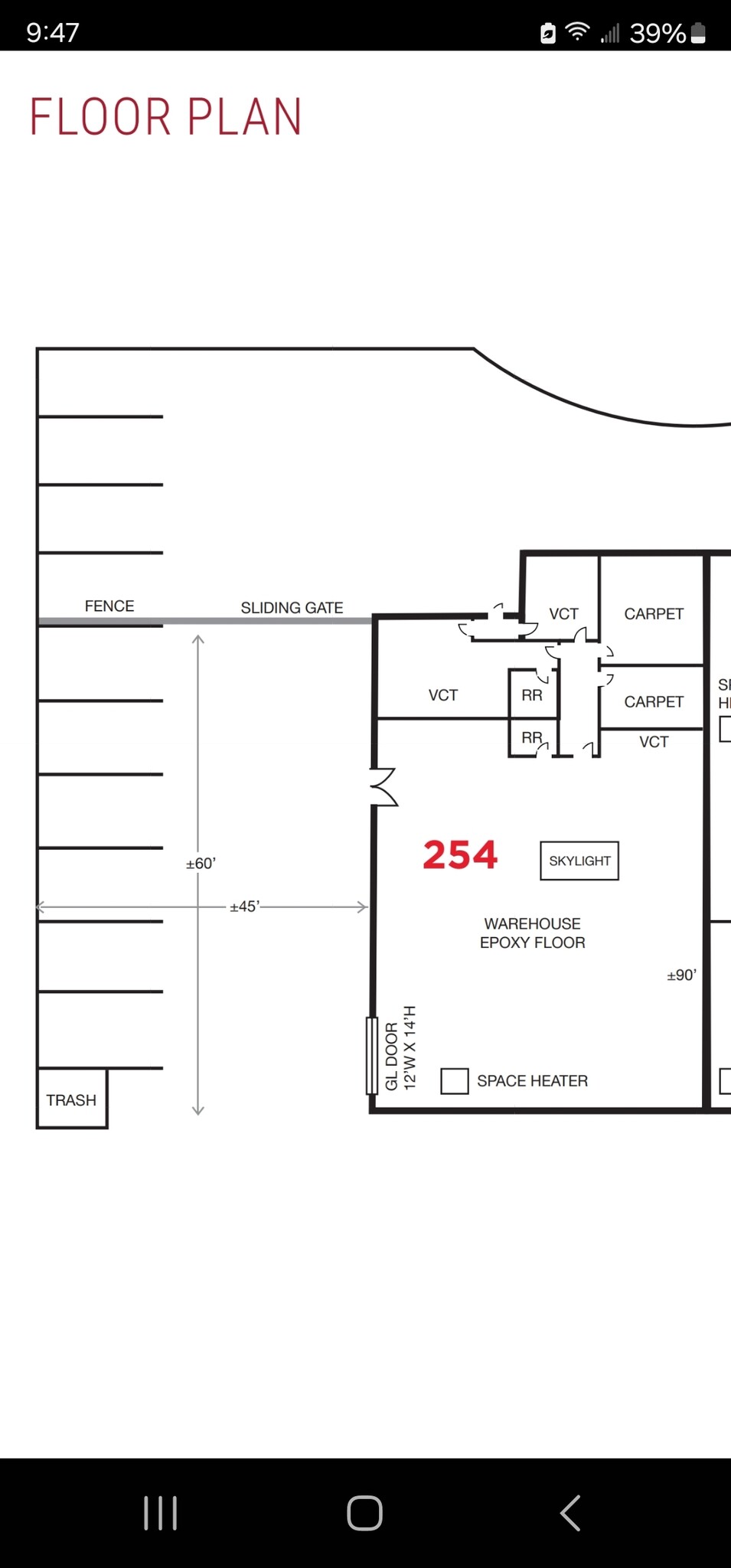 254-258 Kinney Dr, San Jose, CA for lease Floor Plan- Image 1 of 1