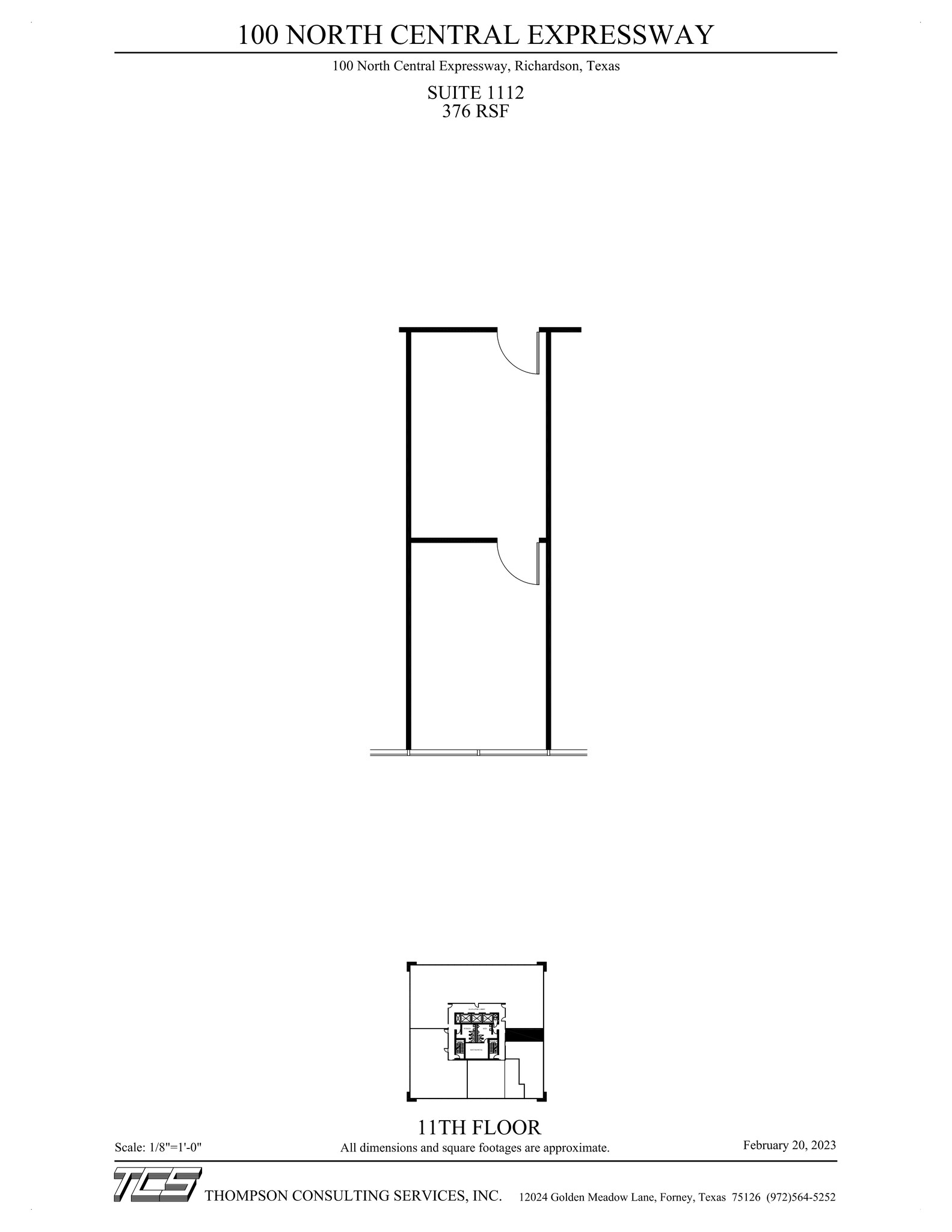 100 N Central Expy, Richardson, TX for lease Site Plan- Image 1 of 1