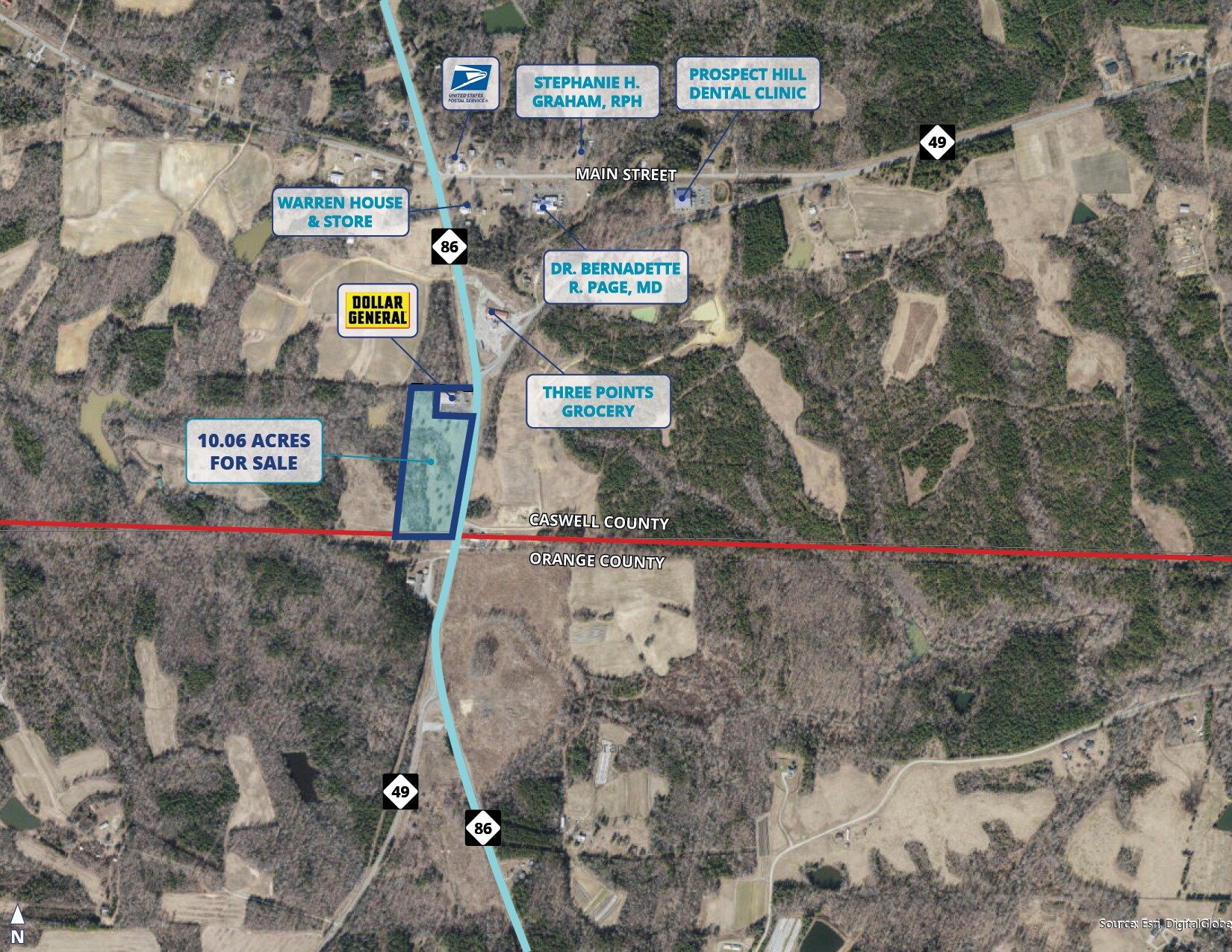 NC86 Hwy, Prospect Hill, NC 27314