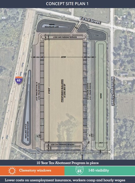 1525 E 73rd Ave, Merrillville, IN for lease - Site Plan - Image 2 of 2