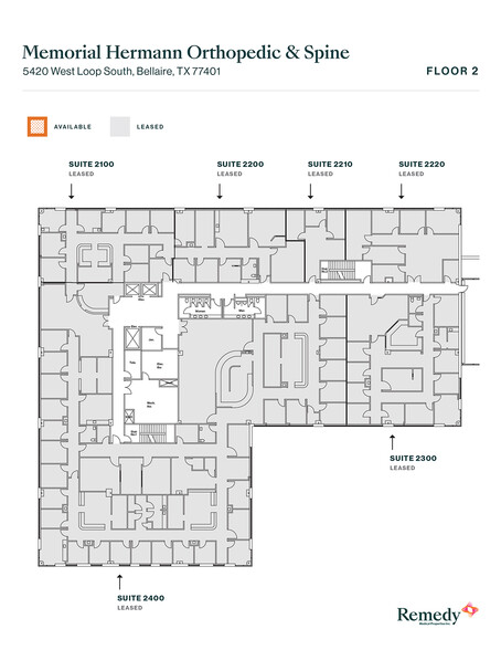 5420 West Loop S, Bellaire, TX for lease - Floor Plan - Image 3 of 7