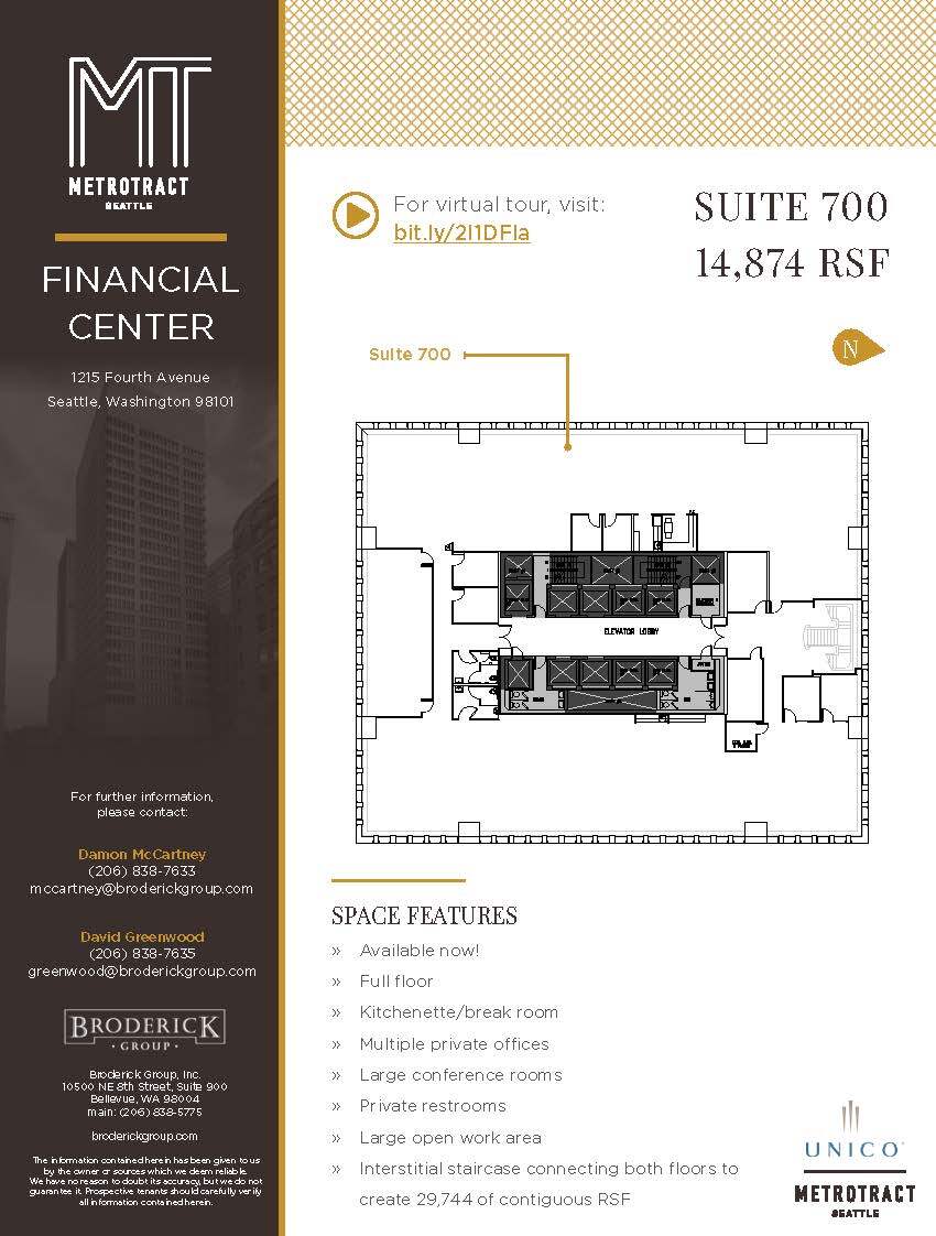 1215 4th Ave, Seattle, WA for lease Floor Plan- Image 1 of 1