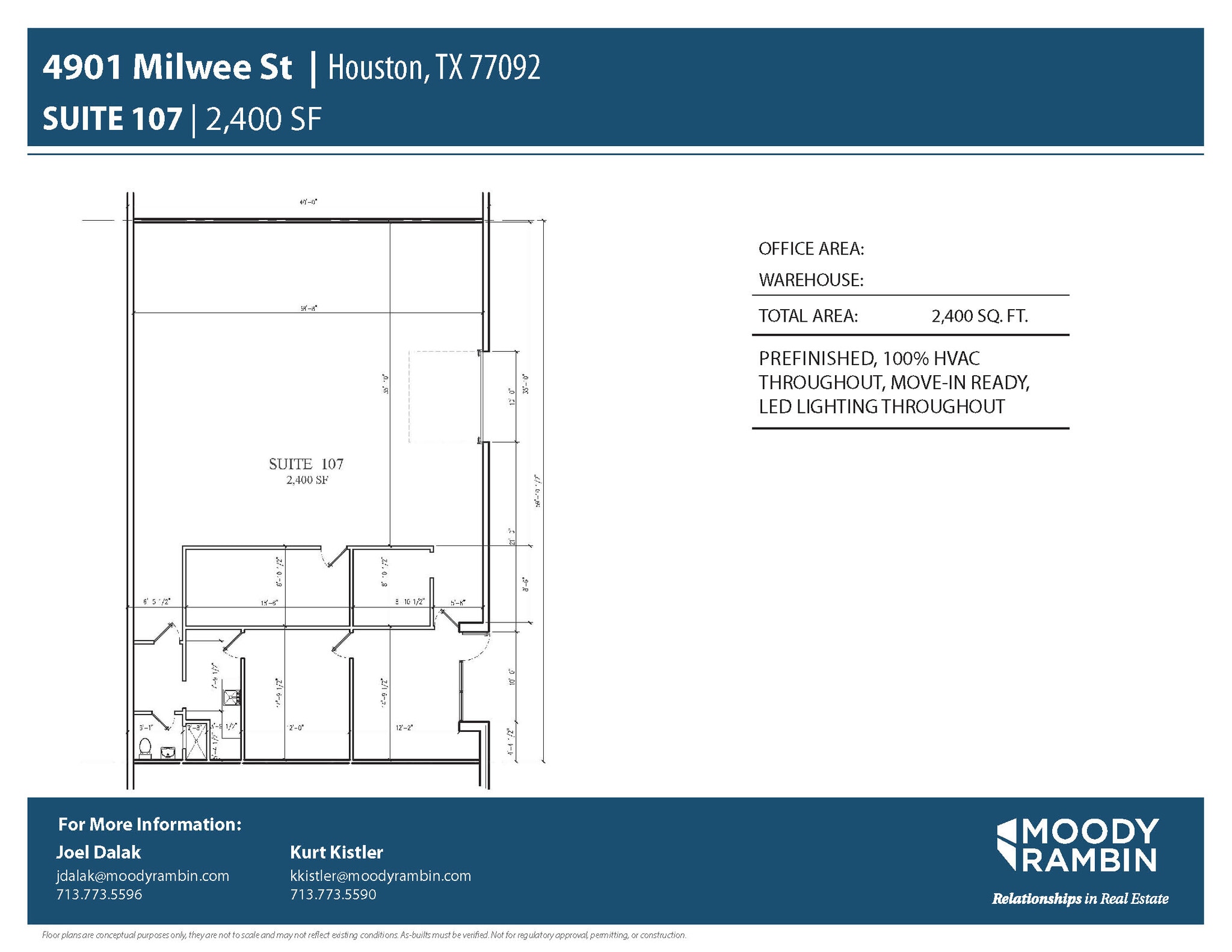 4901 Milwee St, Houston, TX for lease Floor Plan- Image 1 of 1