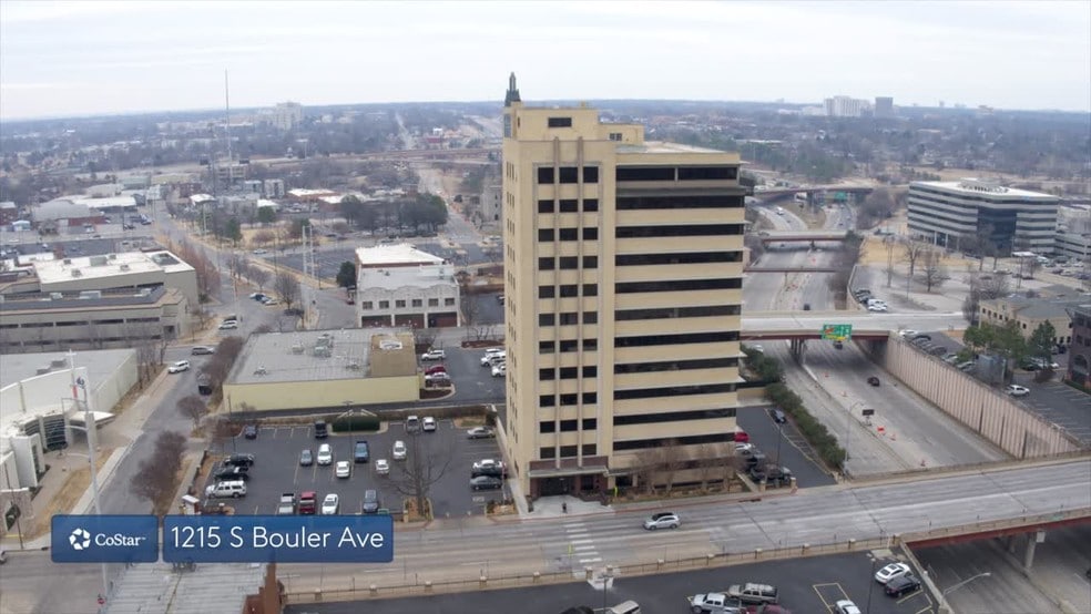 1215 S Boulder Ave, Tulsa, OK for lease - Aerial Video - Image 2 of 4