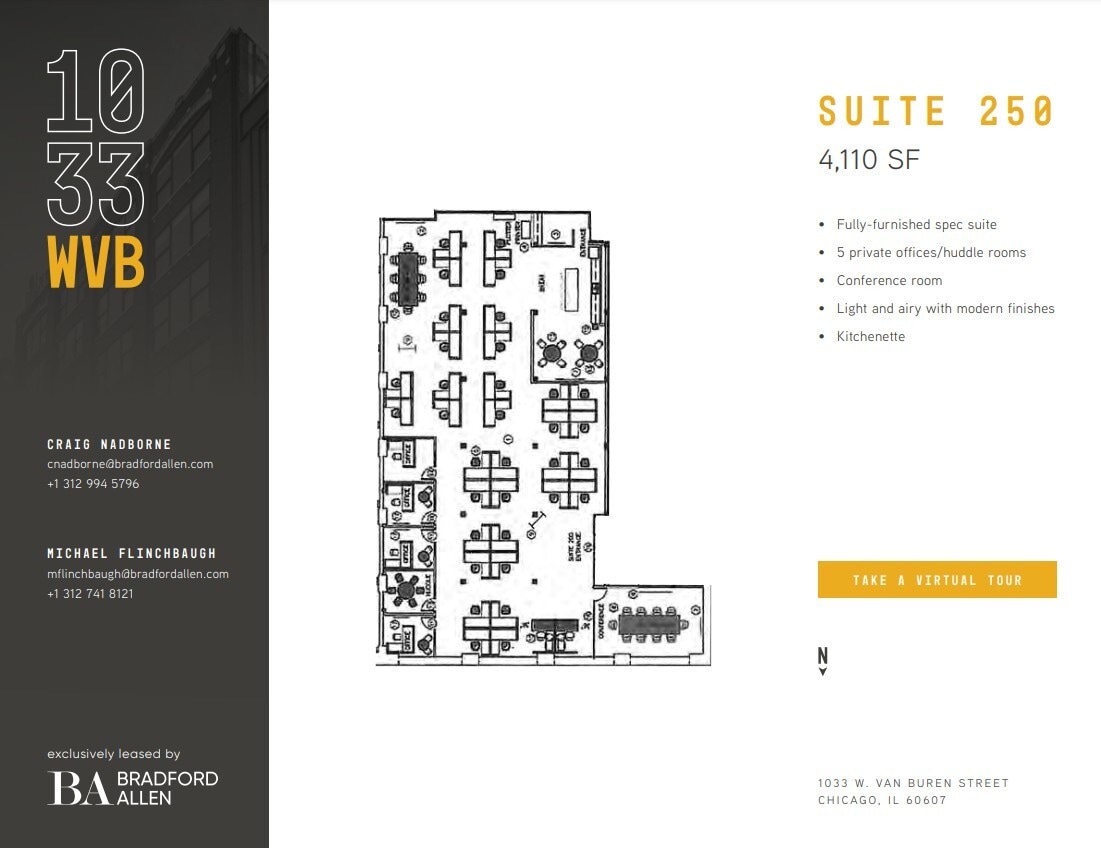 1033 W Van Buren St, Chicago, IL for lease Floor Plan- Image 1 of 12
