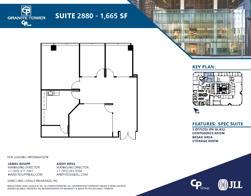 1099 18th St, Denver, CO for lease Floor Plan- Image 1 of 1