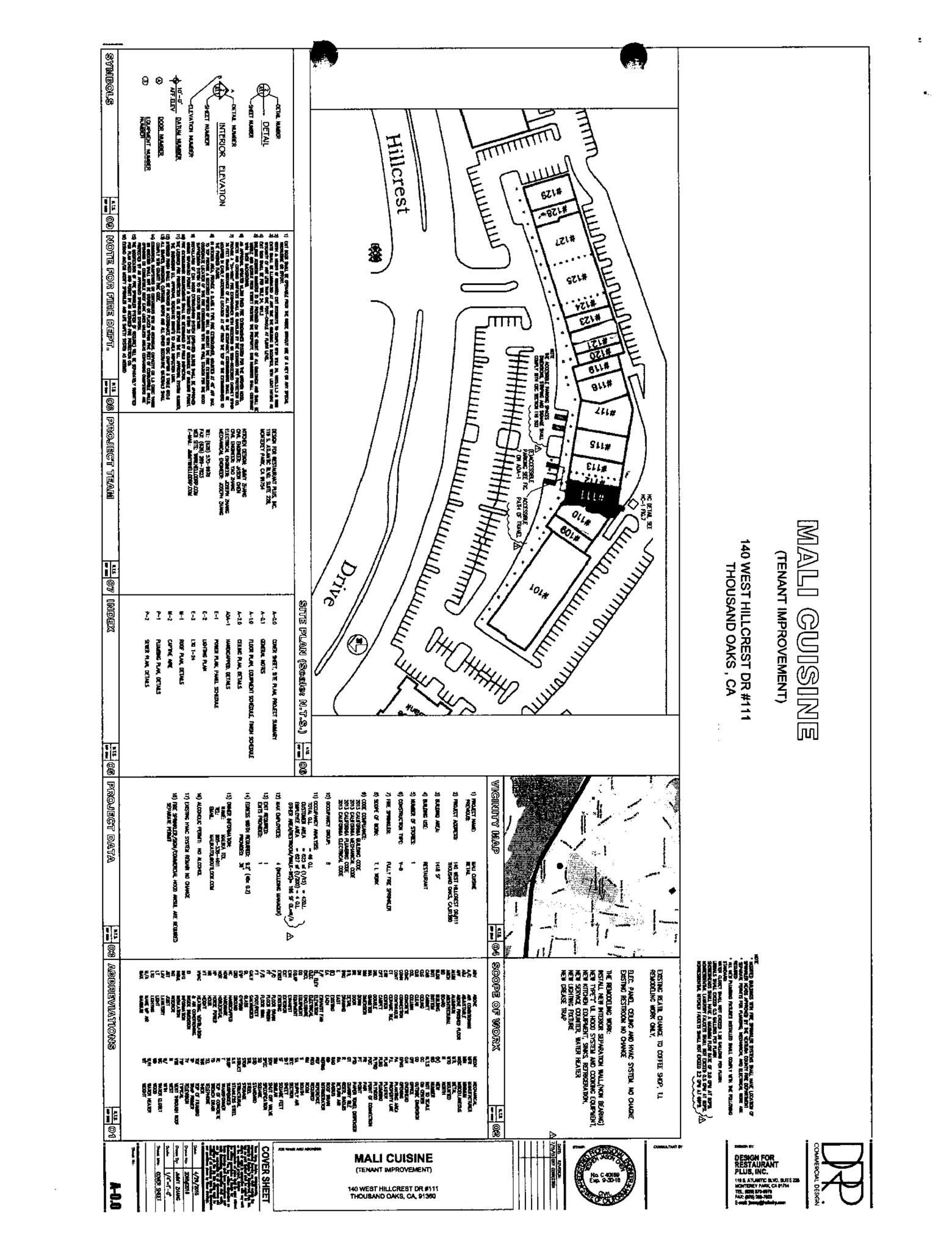 140 W Hillcrest Dr, Thousand Oaks, CA for lease Site Plan- Image 1 of 17