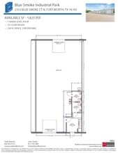 2402-2404 Blue Smoke Ct, Fort Worth, TX for lease Floor Plan- Image 2 of 2
