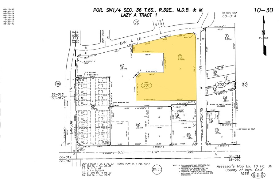 1375 Rocking W Dr, Bishop, CA for lease - Plat Map - Image 3 of 3