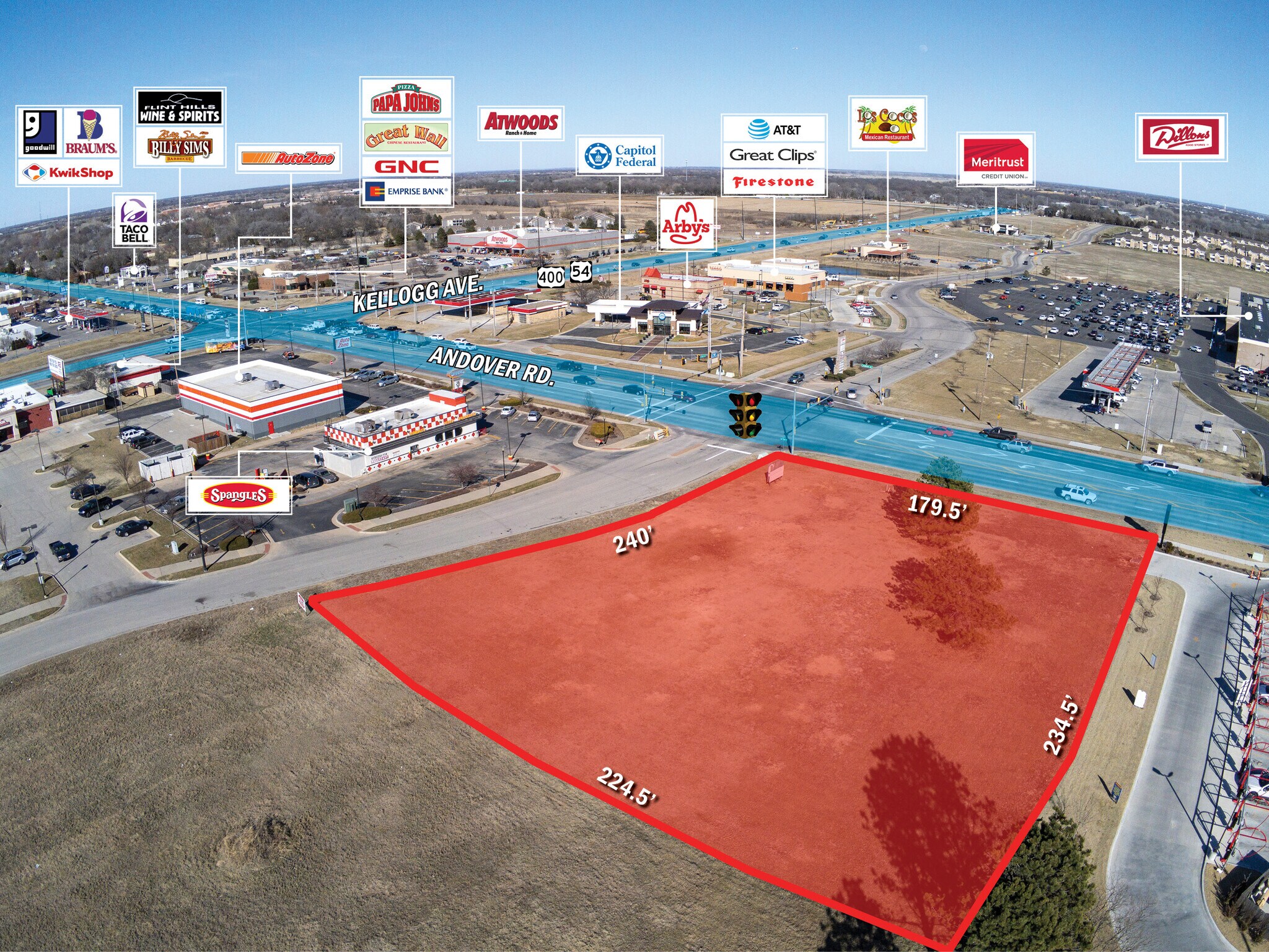 S Cloud Ave & Andover Rd SW/C, Andover, KS for sale Building Photo- Image 1 of 1