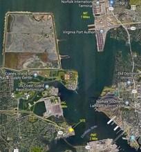 3599 Progress Ave, Portsmouth, VA - AERIAL  map view