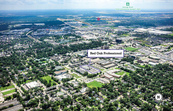 17222 Red Oak Dr, Houston, TX - aerial  map view - Image1