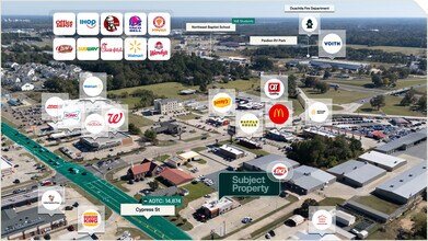 5435 Cypress St, West Monroe, LA - AERIAL map view - Image1