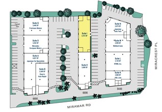 6696 Miramar Rd, San Diego, CA for lease Site Plan- Image 1 of 1