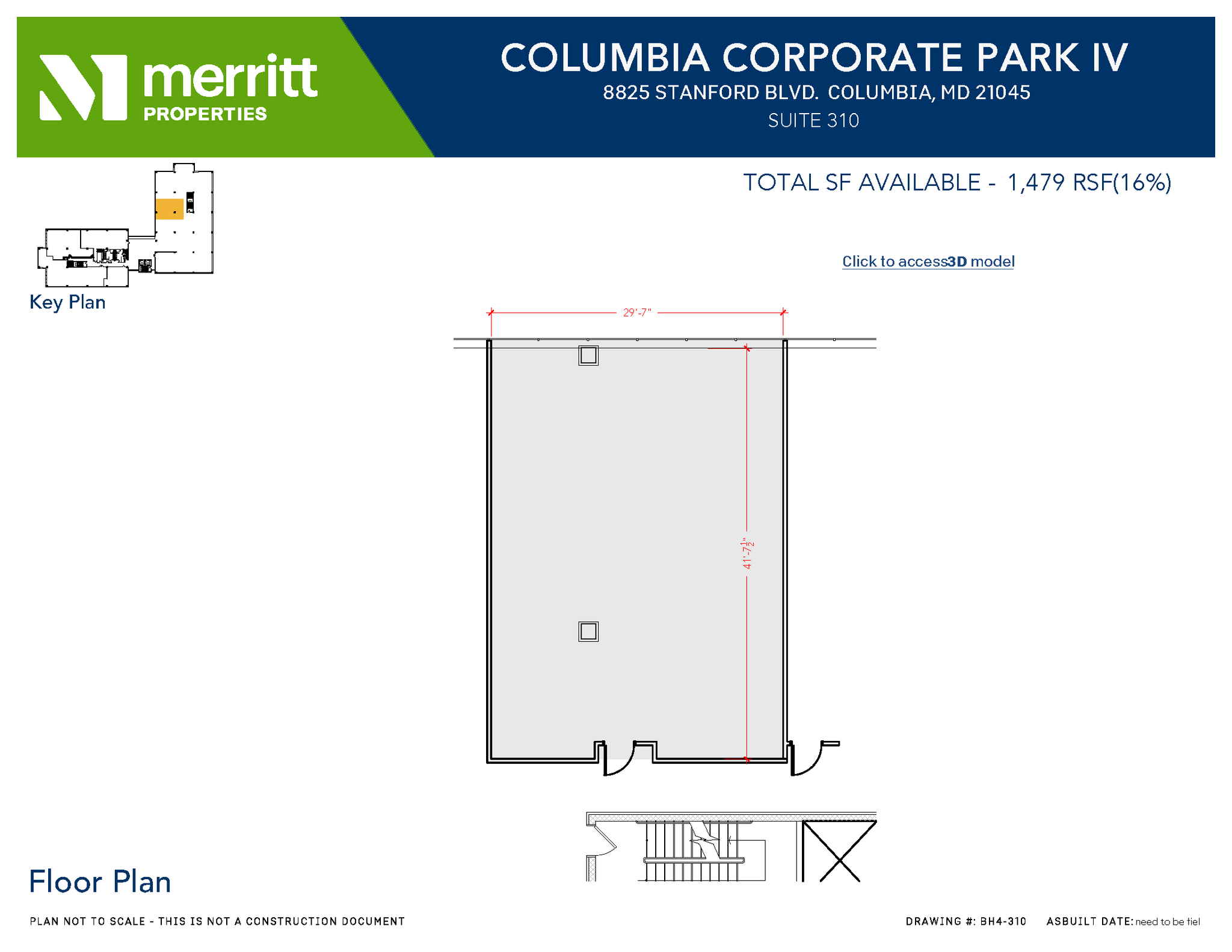 8830 Stanford Blvd, Columbia, MD for lease Floor Plan- Image 1 of 2