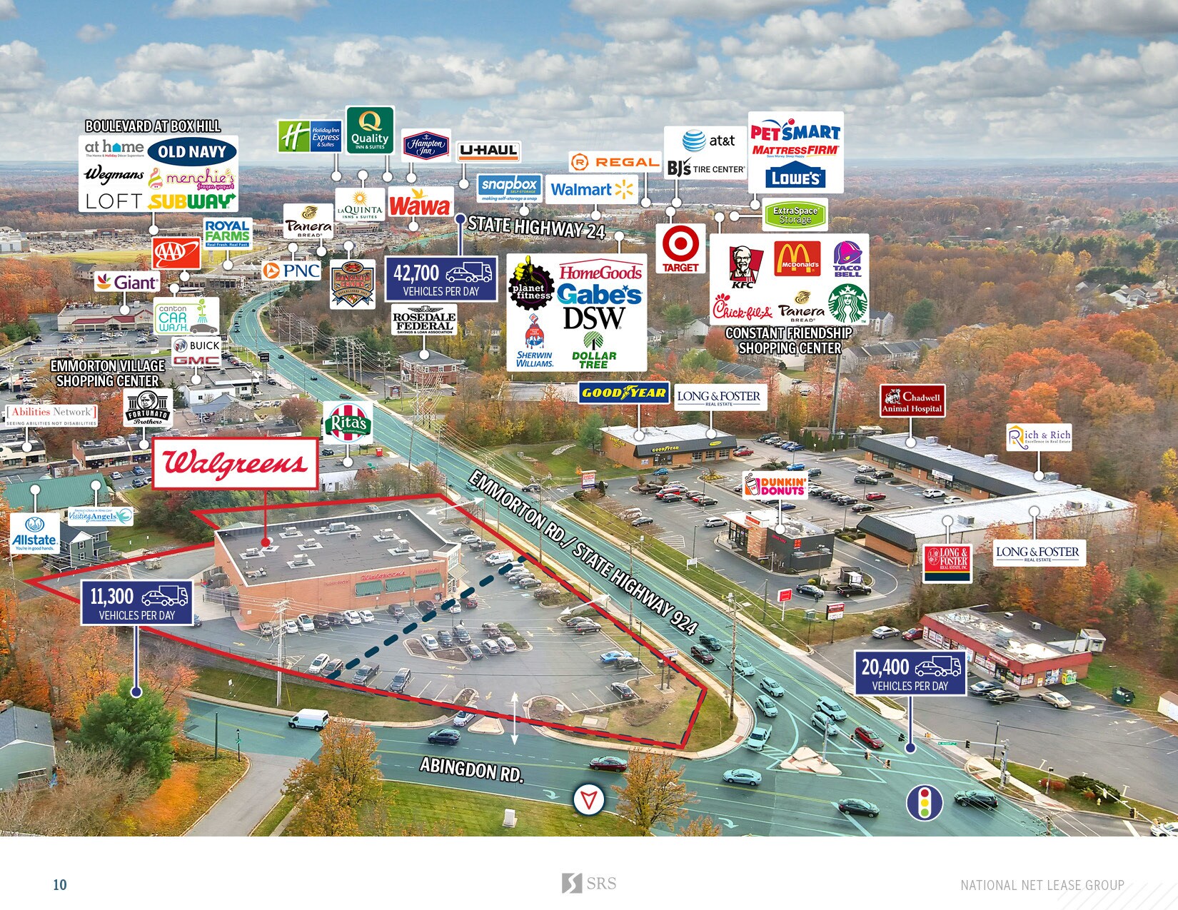 3005 Emmorton Rd, Abingdon, MD 21009 Walgreens w/ DriveThr Corp