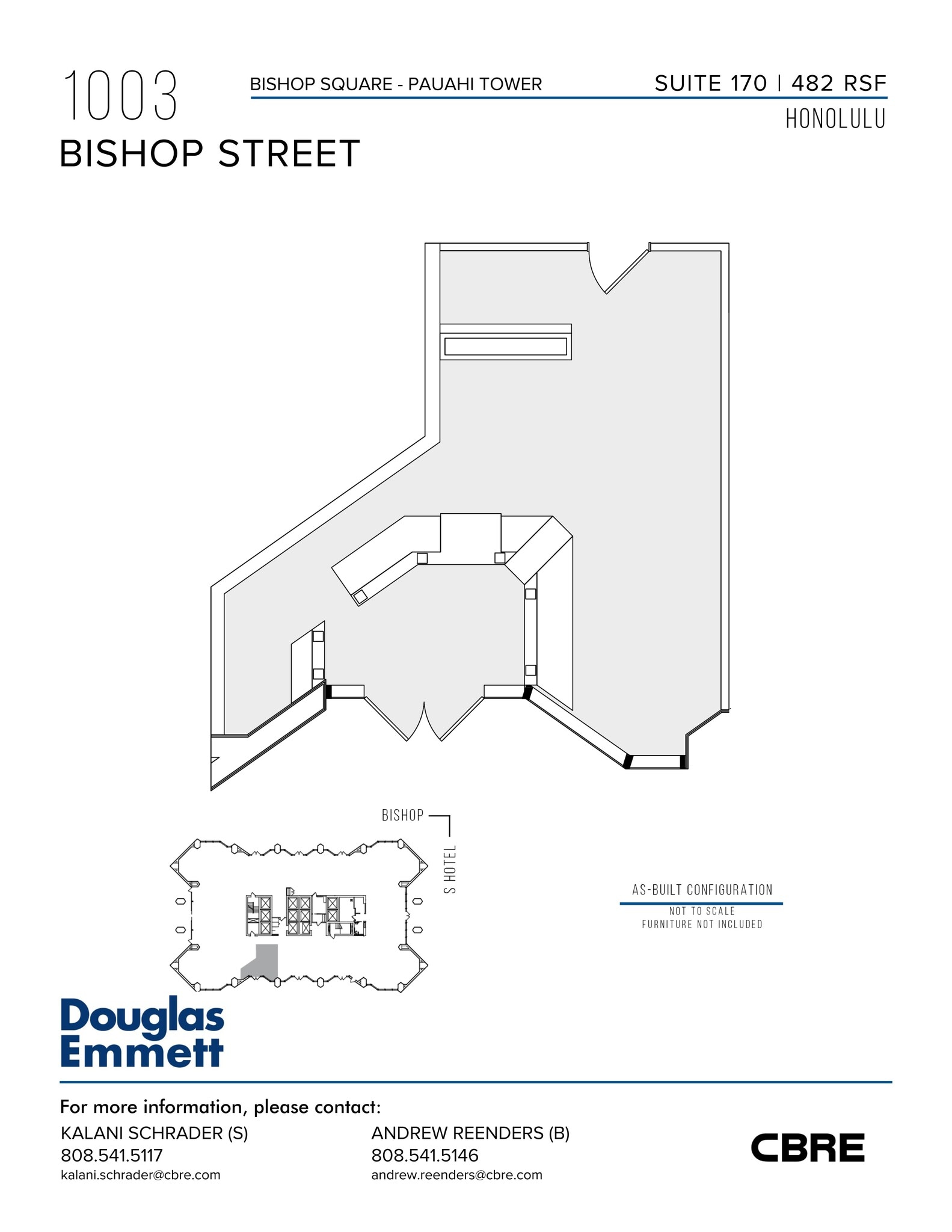 1001 Bishop St, Honolulu, HI for lease Site Plan- Image 1 of 1
