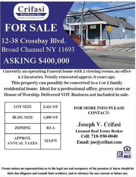 1238 Cross Bay Blvd, Broad Channel, NY for sale - Building Photo - Image 2 of 17