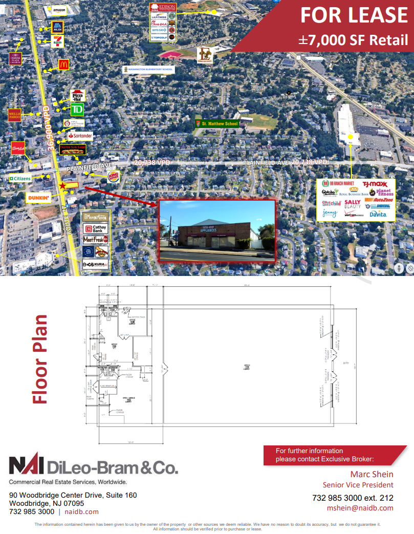 1796 State Route 27, Edison, NJ for lease Floor Plan- Image 1 of 1