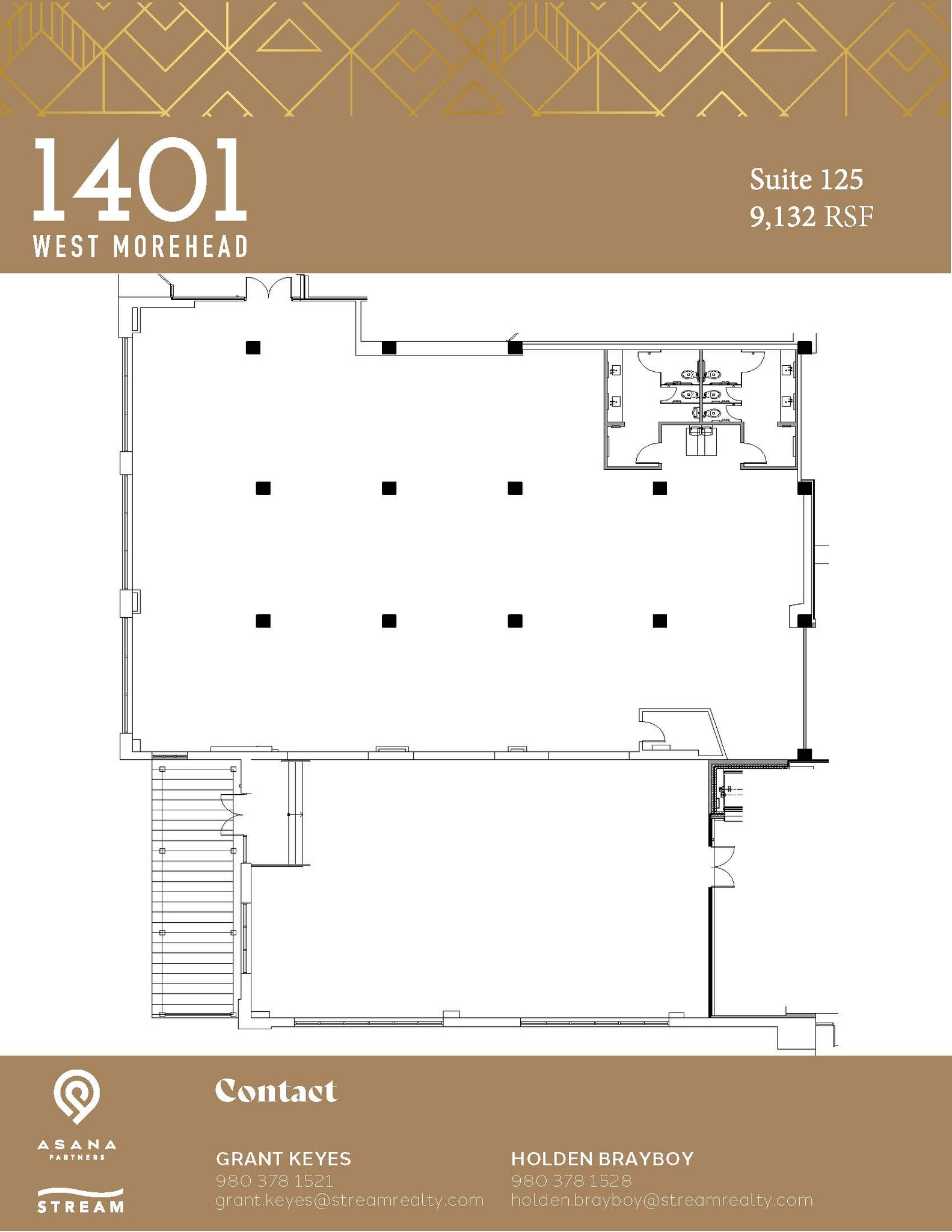 1401 W Morehead St, Charlotte, NC for lease Floor Plan- Image 1 of 1