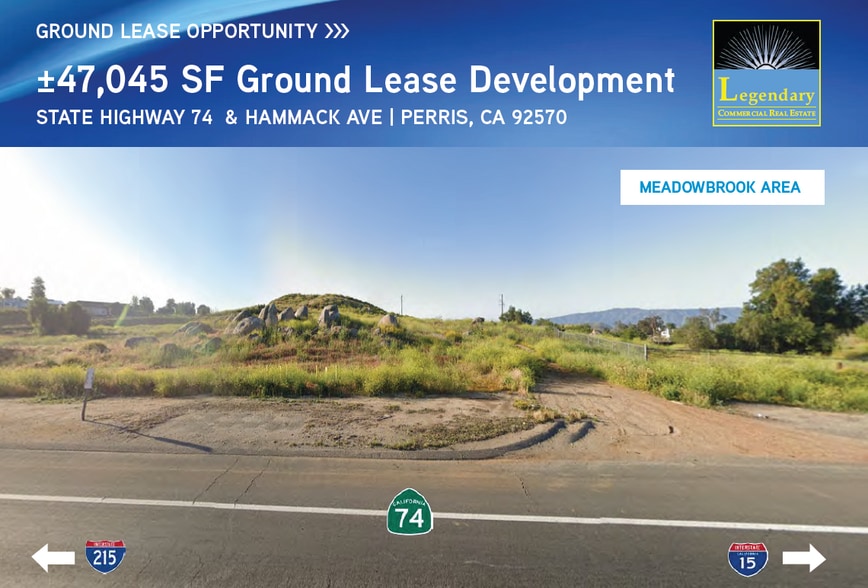 NWC Hwy 74 & Hammack Ave, Perris, CA for lease - Building Photo - Image 1 of 3