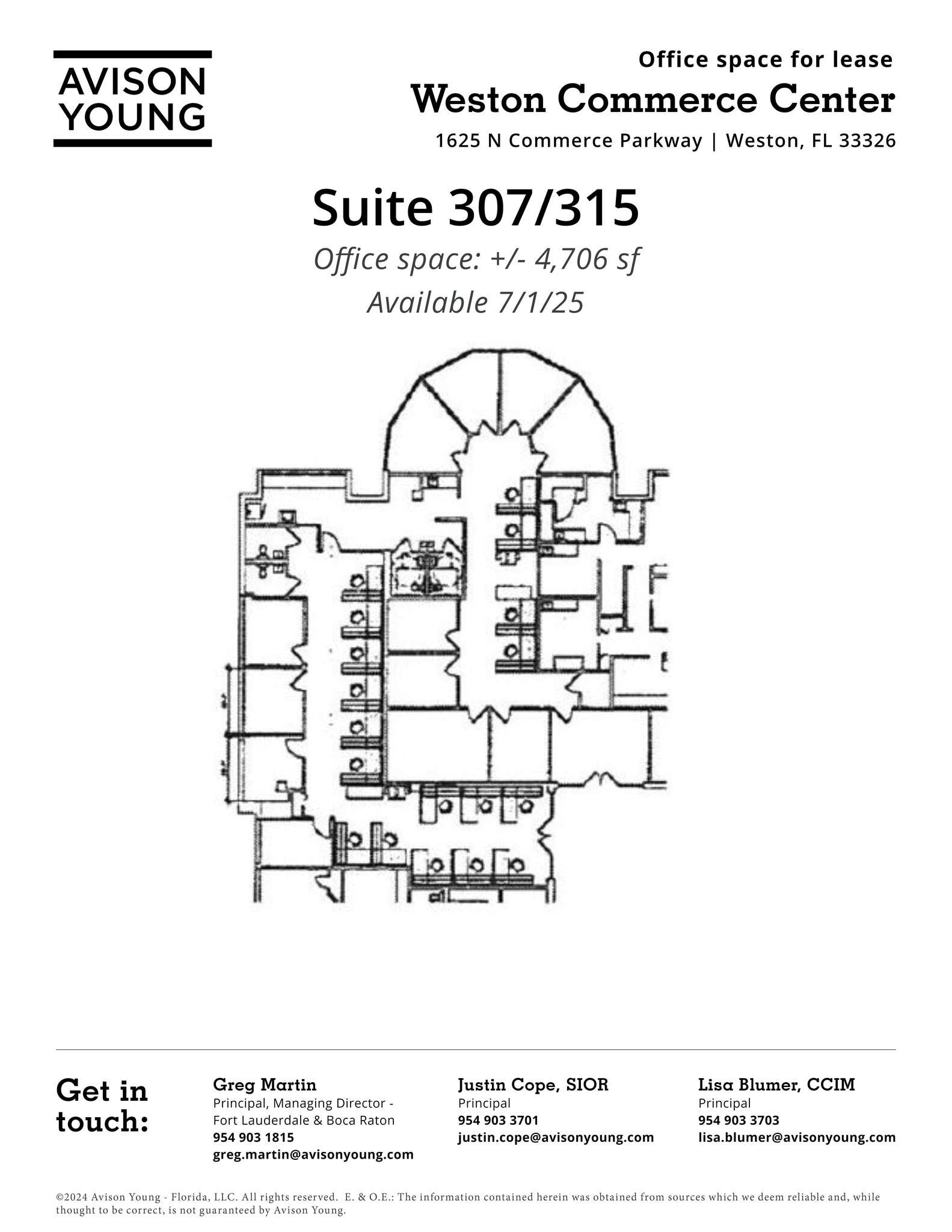 1625 N Commerce Pky, Weston, FL for lease Site Plan- Image 1 of 1