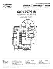 1625 N Commerce Pky, Weston, FL for lease Site Plan- Image 1 of 1