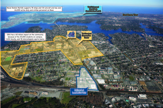 Hampton Blvd at 25th St, Norfolk, VA - aerial  map view - Image1