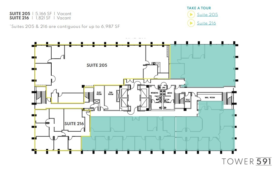 591 Camino de la Reina, San Diego, CA for lease Floor Plan- Image 1 of 1