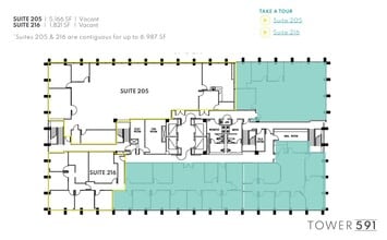 591 Camino de la Reina, San Diego, CA for lease Floor Plan- Image 1 of 1